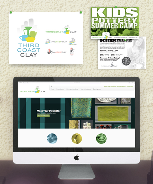 Third Coast Clay<br>Logo Development, Postcards, and Website